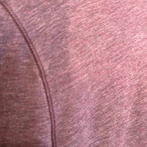 Lululemon Radiant Long Sleeve Wrap Top Heathered Bordeaux Drama Size 10 - Picture 3 of 7